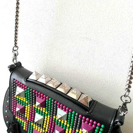 SALAR milano Studs Design 2way Chain Shoulder Bag