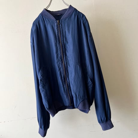 80-90's Euro Silk Zip-up JKT