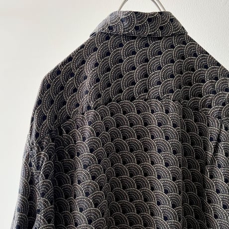 Tori Richard Geometric Pattern Silk Shirt