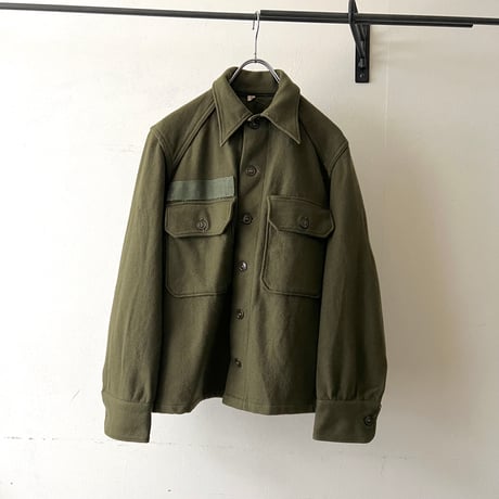 50's Vintage US Army OG-108 Wool Shirt JKT "korea shirt" (S)