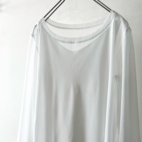 ISSEY MIYAKE Round Neck Sheer Cut and sewn