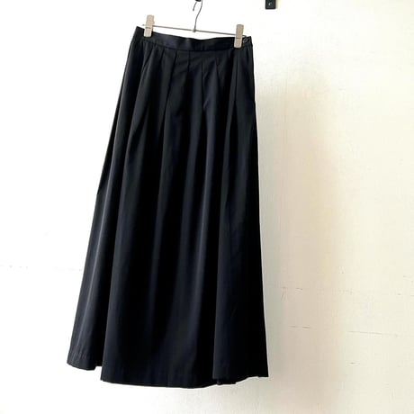 Vintage Waist Tuck Long Flare Skirt