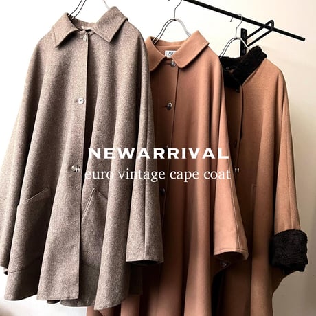 Euro Vintage Design Long Cape Coat