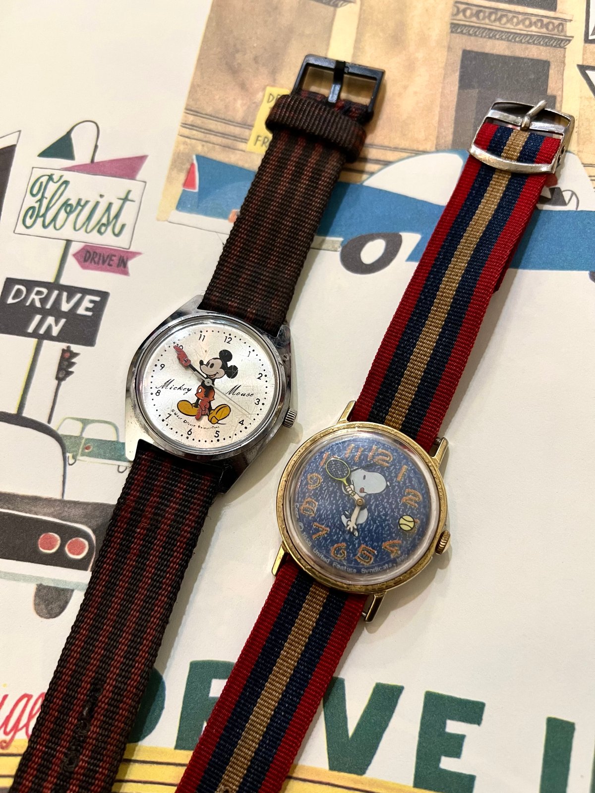 ︎ 50-60's Vintage Snoopy 手巻き腕時計 | Taffee onlin