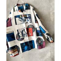 Vintage Jazz CD Pattern Shirt