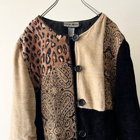 Vintage Leopard & Paisley Crazy Patchwork JKT