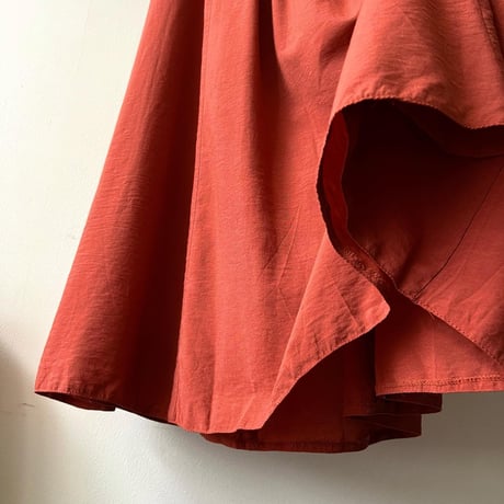 Euro Vintage Gather Waist Long Pleats Skirt
