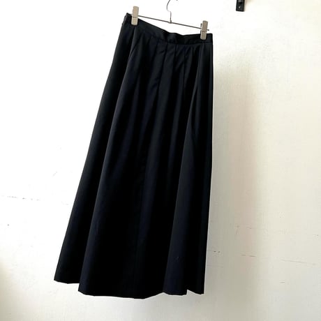 Vintage Waist Tuck Long Flare Skirt