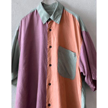 Euro Vintage Crazy Pattern Silk Shirt