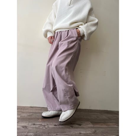 corduroy easy tuck pants