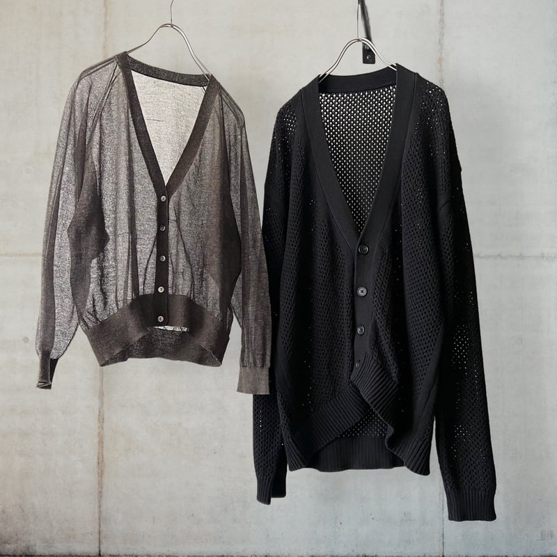 Linen mix Sheer Cardigan | Taffee online store
