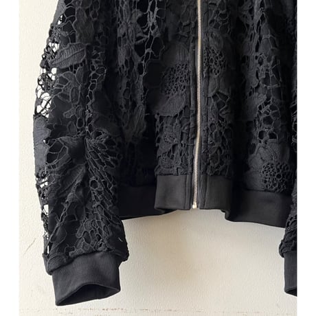 Crochet Lace Design Zip-up JKT