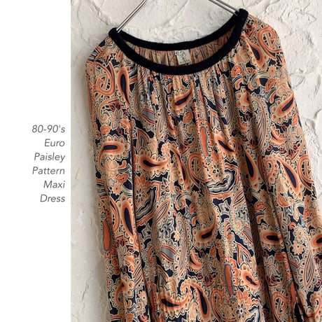 Vintage Paisley Patternワンピース