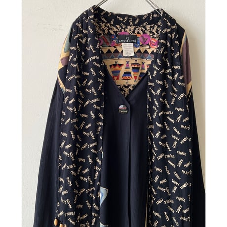 80-90's Art Pattern Rayon Shirt JKT (made in USA)