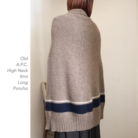 A.P.C. High Neck Knit Longポンチョ