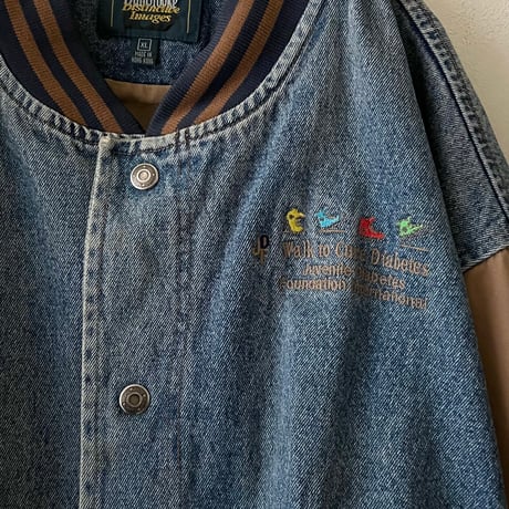 90's Dunbrooke Embroidery Design Denim Award JKT