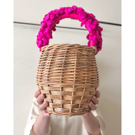 LUDLOW(jp) Frill Handle Basket Bag