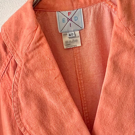 Old FENDI French Sleeve Denim Dress (made in Italy)