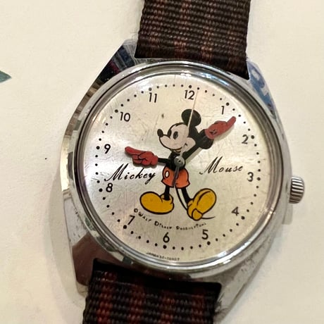 70's  Vintage Mickey Mouse 手巻き腕時計