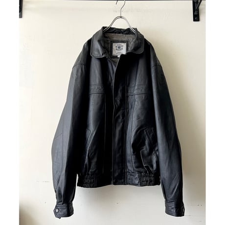 Euro Vintage Leather Zip JKT