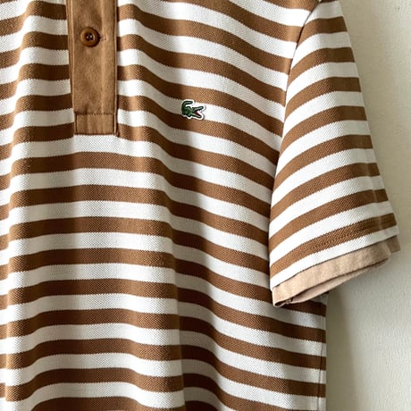 LACOSTE Border Pattern Polo-Shirt