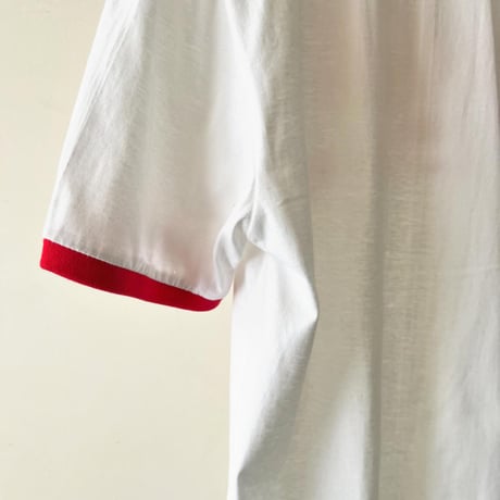 Coca Cola Logo Print Ringer Tee