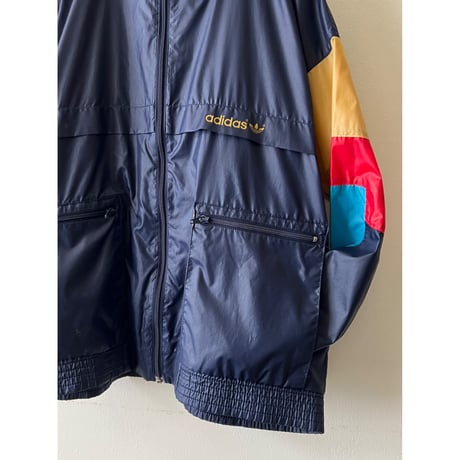 80-90's adidas Logo Print Nylon JKT
