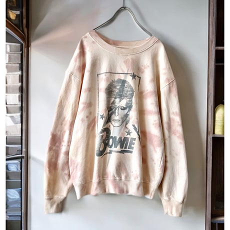 Artist Print Tie-dye Sweat "David Bowie"
