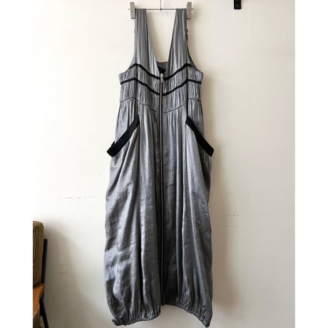 Metallic Color 2way Jumper dress