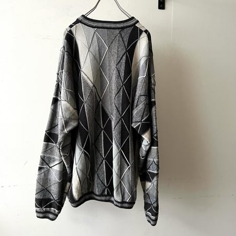 90's Tundra 3D Design Knit Sweater