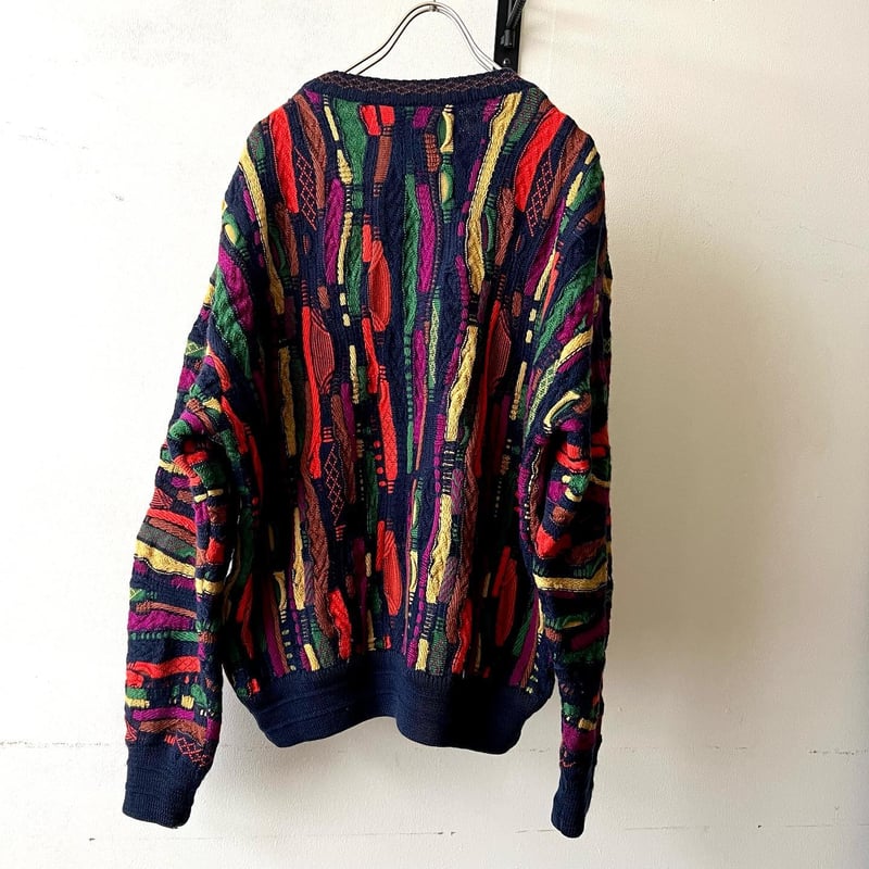 90's Limnos 3D Design Knit Sweater (made in Aus...
