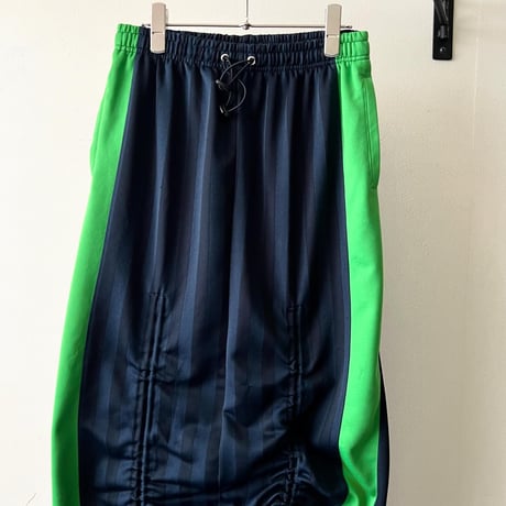 "remake" Drawstring Line Design Long Track Skirt
