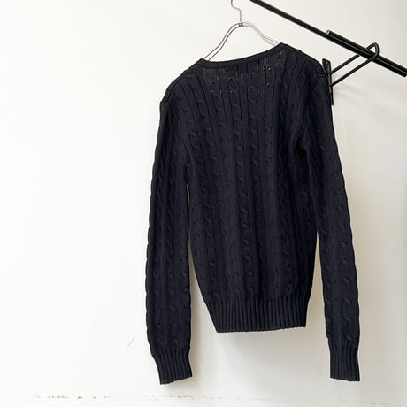Ralph Lauren "Black Dyed"Cotton Knit