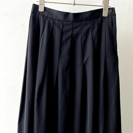 Vintage Waist Tuck Long Flare Skirt