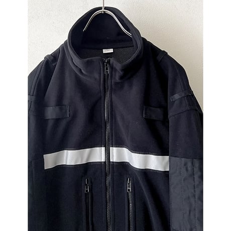 UK Police Reflector Line Windproof Fleece JKT (size: Large/Short)