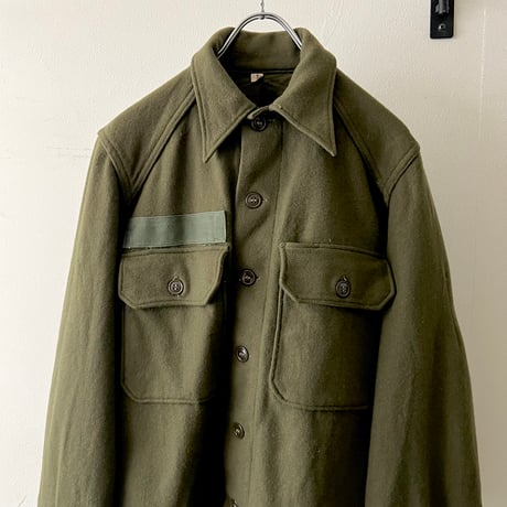 50's Vintage US Army OG-108 Wool Shirt JKT "korea shirt" (S)