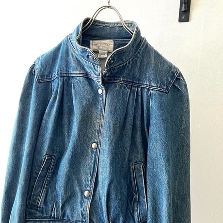 Euro Vintage Tuck Design Denim JKT
