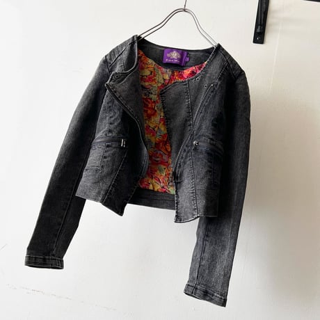 90-00's Stretch Denim Short Riders JKT