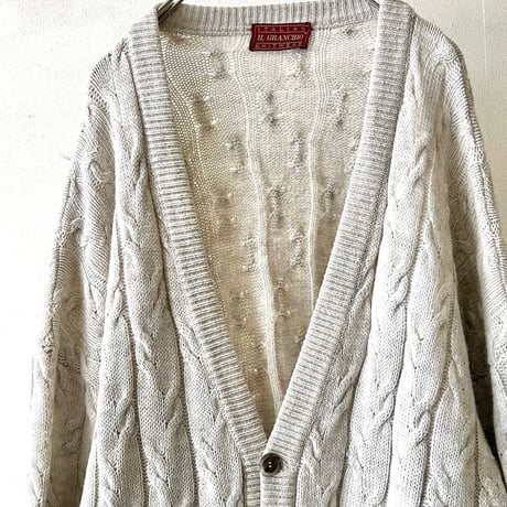 Euro Vintage Aran Knit Cardigan