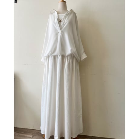 No-sleeve Cotton Long Dress