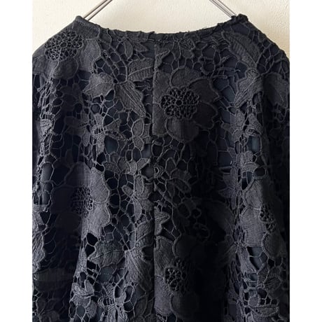 Crochet Lace Design Zip-up JKT