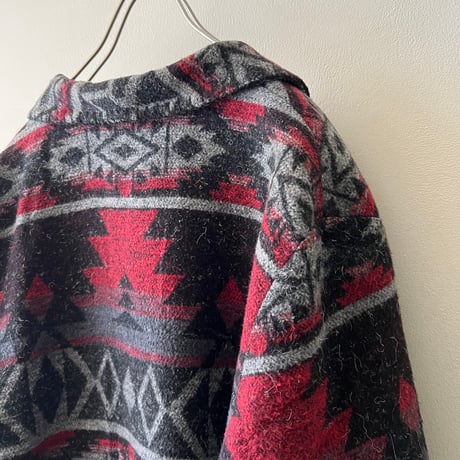 US Vintage Native Pattern Wool JKT