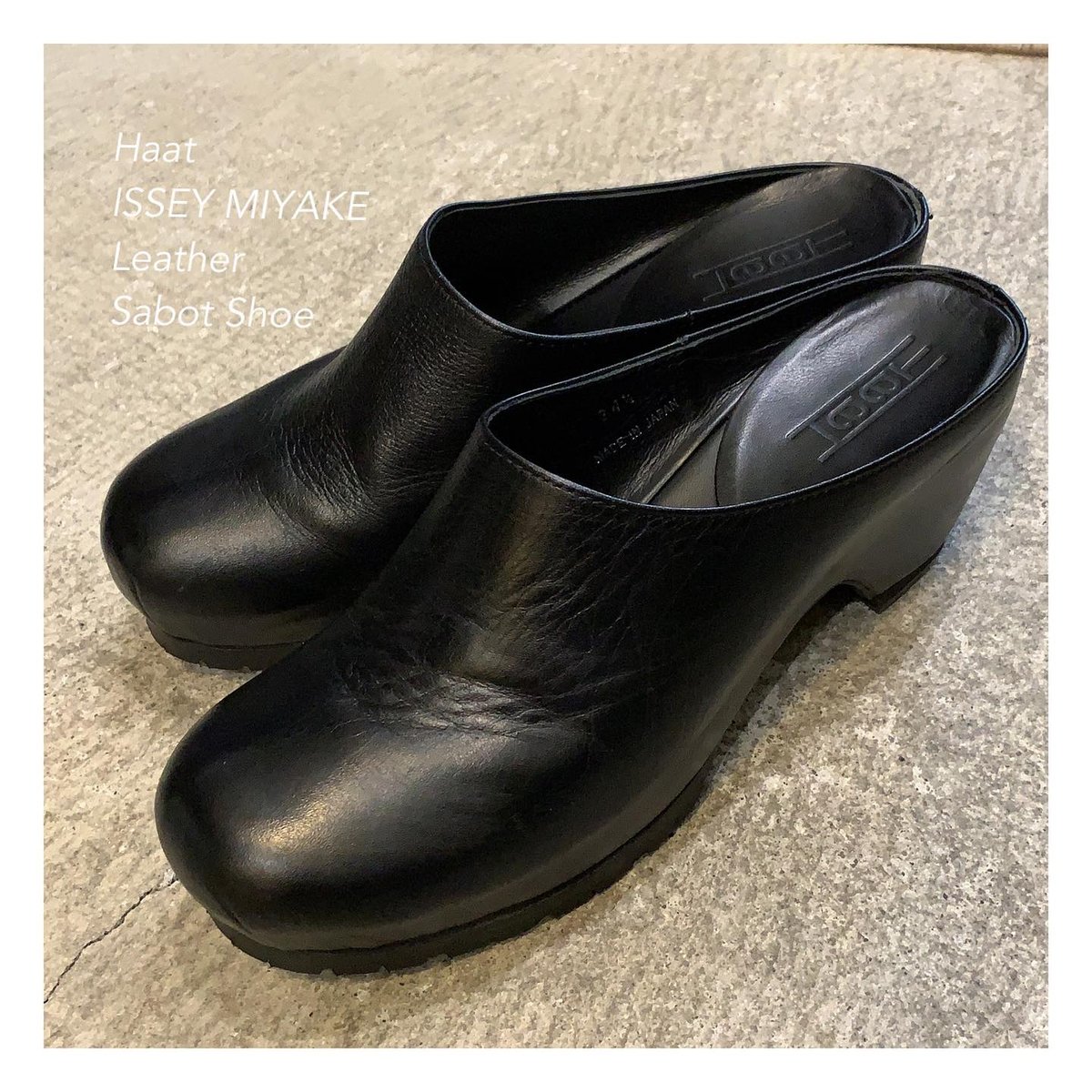 極美品 ISSEY MIYAKE HaaT カバーサンダル シボ革 2way 迷わす 黒 極美品 ISSEY MIYAKE HaaT カバーサンダル シボ革 2way 迷わす 黒