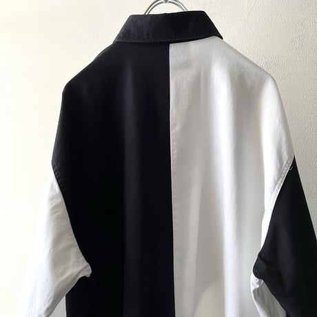 Vintage  Monochrome Asymmetry Design Shirt