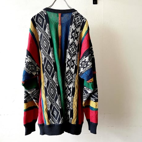 90's 3D Design Knit Sweater