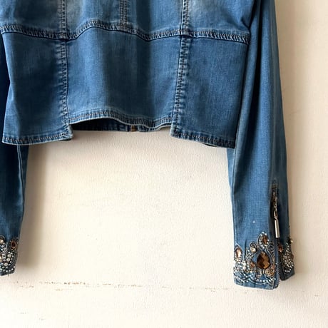 Vintage Decorative Short Denim JKT