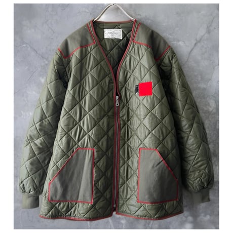 French Remake Brand " Slow Stone " made 80's Belgium Army Quilting JKT(L〜XLサイズ)