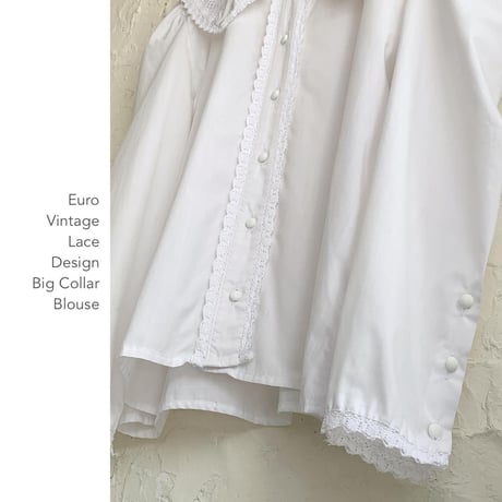 Euro Vintage Lace Designブラウス