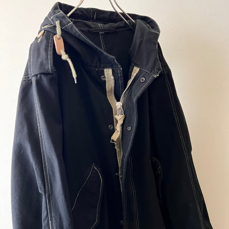 Black Dyed Remake M-51 type Fishtail Parka