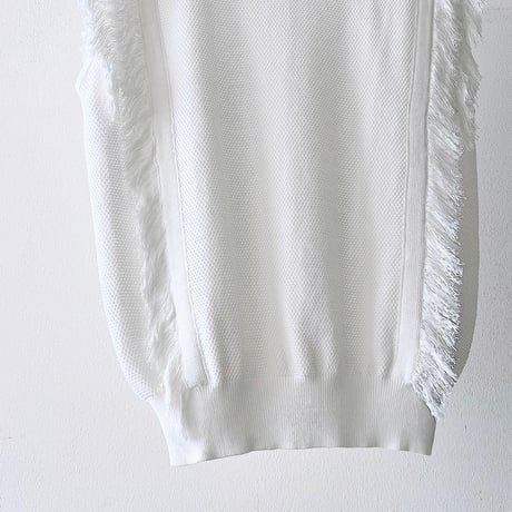 Vintage Fringe Design No Sleeve Summer Knit